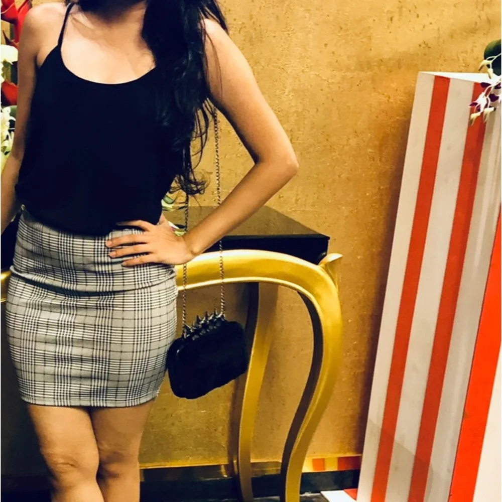 Black fur clutch / sling - Picture 3 of 14